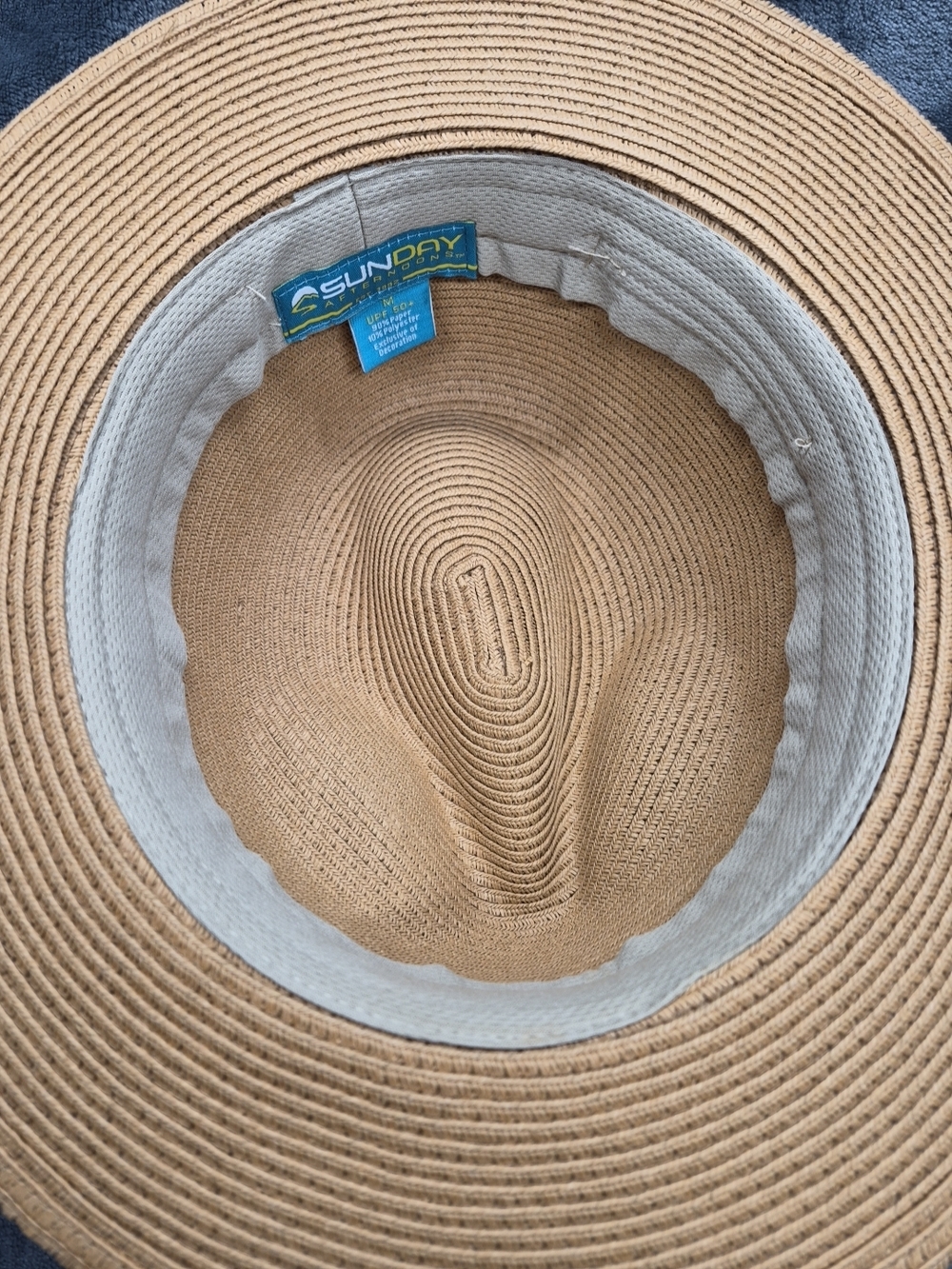 Sunday Afternoons Unisex Sun Hat Fedora Style UPF 50+ Tan Size Medium Paper/poly - Picture 3 of 10